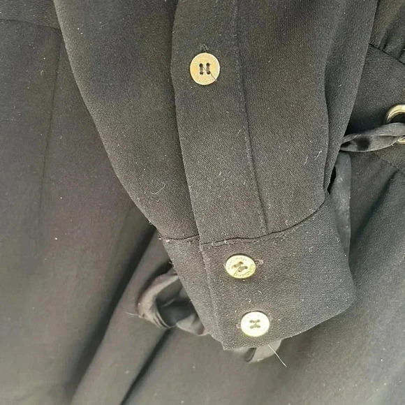 ❤️2/$50❤️[2]Marciano Black  L/S Romper-NWOT - Picture 8 of 13